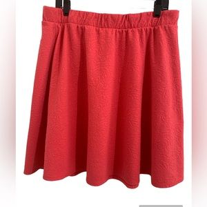 Torrid Coral floral texture  Skater Skirt Size 2 VGUC